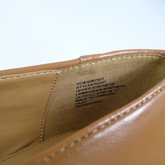 J. Crew Bow Tan Loafers Size 12 BJ247 Classic Style Office Academia Classic NWOT - Picture 4 of 7